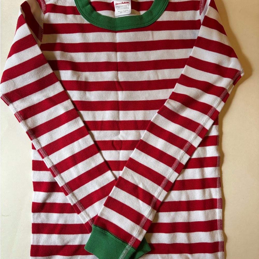 Hanna Andersson Red and White Striped Long Johns